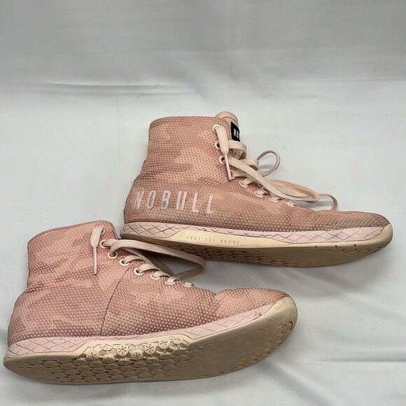 NOBULL Pink Camo High Top Workout Lifting Shoes - Picture 4 of 10